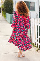 Look Adorable Ribbon Bow Tie Babydoll Tiered Maxi Dress (Open Pack)