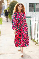 Look Adorable Ribbon Bow Tie Babydoll Tiered Maxi Dress (Open Pack)
