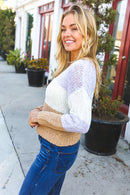 Lilac Block Knit Sweater