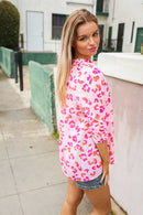 Blush & Fuchsia Animal Top