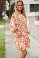 Floral Design Synch Waist Dress