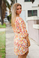 Floral Design Synch Waist Dress