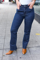 Judy Blue Dark Wash High Waisted Straight Fit Jeans (Open Pack)