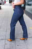 Judy Blue Dark Wash High Waisted Straight Fit Jeans (Open Pack)