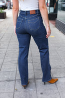 Judy Blue Dark Wash High Waisted Straight Fit Jeans (Open Pack)