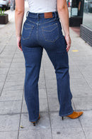 Judy Blue Dark Wash High Waisted Straight Fit Jeans (Open Pack)