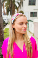Red & Blue Valentine Bows Stretchy Twist Knit Headband (Open Pack)