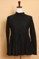 Charcoal Tiered Blouse (4pc)
