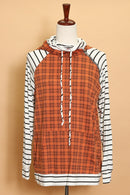 Pumpkin Plaid Stripe Hoodie (5pc)