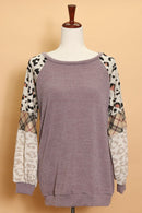 Multiprint Animal Sleeve Sweater