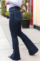 Judy Blue Dark Wash Raw Hem Jeans (Open Pack)