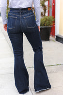 Judy Blue Dark Wash Raw Hem Jeans (Open Pack)