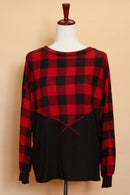 Red Plaid Top