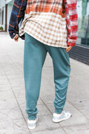 Ash Jade Knit Front Seam Sweatpants (Open Pack)
