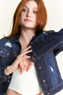 (PRE PACK) Destructed Regular Fit Denim Jacket EJ2058