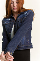 (PRE PACK) Destructed Regular Fit Denim Jacket EJ2058