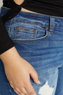 (PRE PACK) Plus size Destructed Bermuda Denim Shorts ESP3400XL