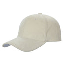 6 Panel Corduroy Solid Buckle Hat
