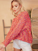 WOMEN'S LONG SLEEVE MULTI COLORS KNIT SWEATER