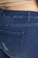 (PRE PACK) Plus size Destructed Ankle Skinny Jeans EP3465XL