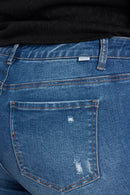 (PRE PACK) Plus size Distressed Ankle Skinny Jeans EP3490XL