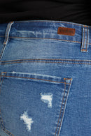 (OPEN PACK) Plus size Destructed Bermuda Denim Shorts WESP3399XL