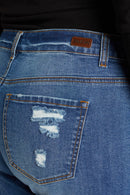 (PRE PACK) Plus size Destructed Bermuda Denim Shorts ESP3400XL