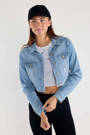 (PRE PACK) Basic Crop Denim Jacket EJ2056