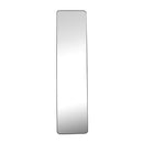 Full Length Floor Mirror with Black Frame and Stand, 14.2 x 57.5", Free-Standing