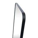 Full Length Floor Mirror with Black Frame and Stand, 14.2 x 57.5", Free-Standing