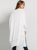 WOMEN'S LONG SLEEVE OPEN FRONT POCKETS OVERSIZED CARDIGAN