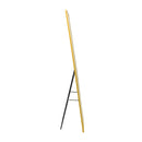 Full Length Floor Mirror with Gold Frame and Stand, 14.2 x 57.5", Free-Standing