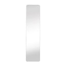 Full Length Floor Mirror with White Frame and Stand, 14.2 x 57.5", Free-Standing
