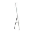Full Length Floor Mirror with White Frame and Stand, 14.2 x 57.5", Free-Standing