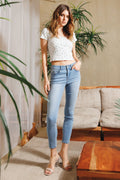 (OPEN PACK) Mid Rise Push Up Ankle Skinny Jeans WEP3532