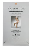 11014 6 Pairs Knee High Stockings â€“ Waistband-Free, Graduated Compression