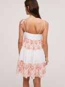 WOMEN'S SLEEVELESS TIERED MULTI TUNIC MINI DRESS