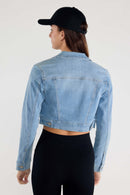 (PRE PACK) Basic Crop Denim Jacket EJ2056