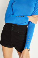 (PRE PACK) 3 Button Wide Waist Band Shorts ESP3433