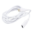 USB-C Extension Cable, 6 ft, White, Compatible with MagSafe
