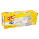 Glad Quick-Tie Tall Kitchen Trash Bags with Clorox, 5 Bags, Lemon Fresh Bleach Scent