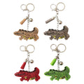 Rhinestone Crocodile Key CHAIN KC824-1 (12PC)