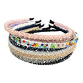 Crystal Thin Headband HB1015-3 (12PC)