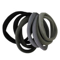 8.5CM Black Grey Mix Hair Tie RB8GR (12PC)