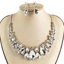 Crystal Necklace Earring Set FJN362 (2PC)