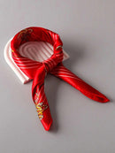 FASHION ASSORTED COLORS PRINTED SATIN SCARFS
