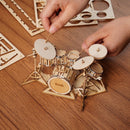 3D Modern Wooden Puzzle | Drum Kit
