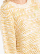 WOMEN'S LONG SLEEVE COLORBLOCK PULLOVER SWEATER