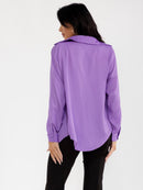 WOMEN'S BRALETTE & LONG SLEEVE BUTTON UP SOLID 2PC TOP