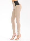 WOMEN'S ELASTIC WAIST SKINNY LEG PANTS